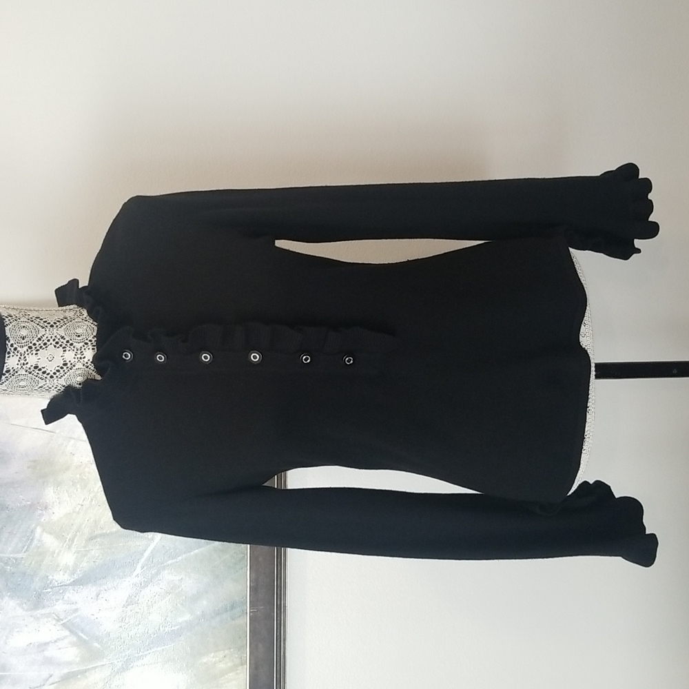 Tory Burch black 100% cashmere sweater
